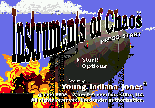   YOUNG INDIANA JONES - INSTRUMENT OF CHAOS